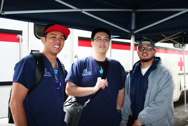 AUHS Nursing students who donated at the February 27, 2017 Blood Drive.